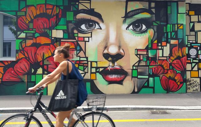 Großes MURIAL von DI Siena am Zürcher Bahnhof...2016/17/18 | Foto: Fotoarchiv Merkel und Merkel, Bronco54