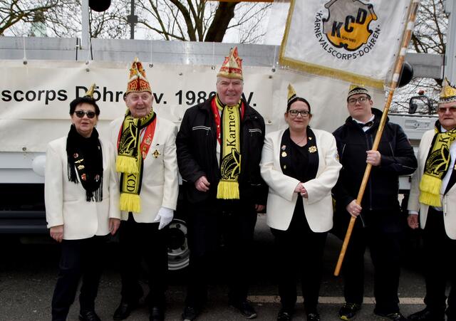 Das Karnevalcorps Döhren war mit dabei