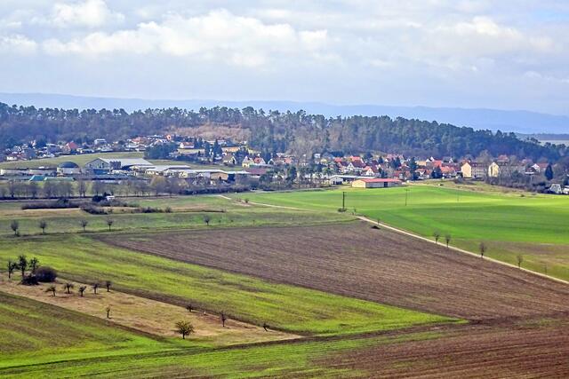 Blick vom Gläsernen Mönch auf Langenstein