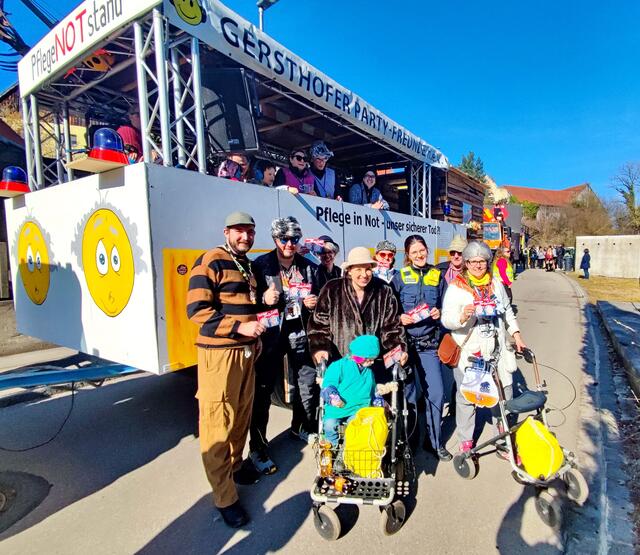 Finale beim Umzug in Gablingen am 4. März 2025 | Foto: Gersthofer Party-Freunde n.e.V.