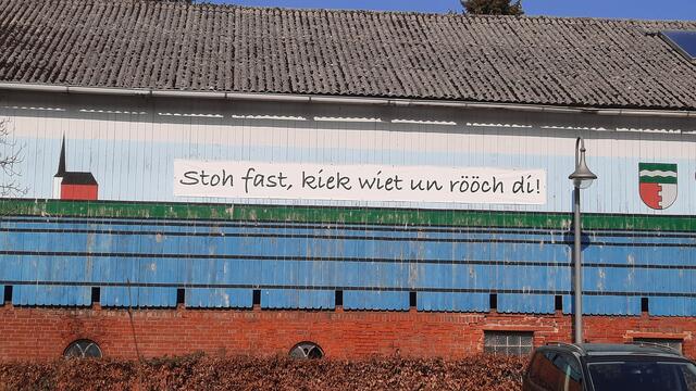 Stoh fast, kiek wiet un rööch di! | Foto: R.S. auf 🚲-Tour.