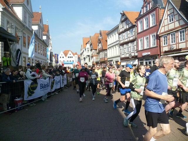 10 km: Auf den ersten 100 Metern.
