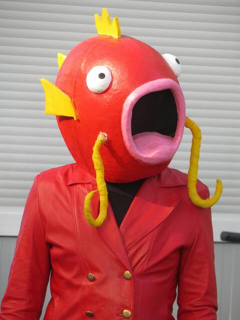 An der Zugstrecke stand dieser attraktive Fisch.