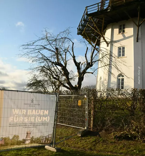 Mühlenmontag (Foto: Katja Woidtke)

Windmühle Oberneuland in Bremen - rund um die Mühle entstehen Einfamilien- und Reihenhäuser sowie Wohnungen | Foto: Katja Woidtke