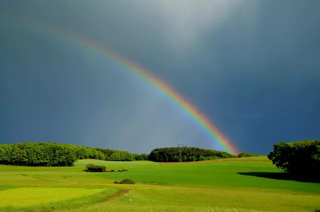 Regenbogen über dem Gladenbacher Land 
