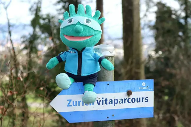 BuBa auf dem Vita-Parcours am Uetliberg in der Schweiz