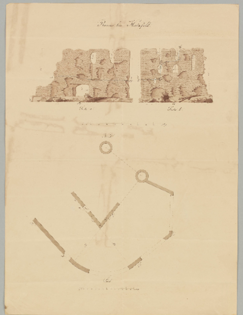 1850 Mauerreste Burgruine