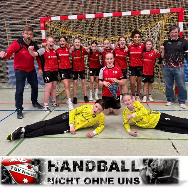 Die D-Handball-Mädels vom TSV Neusäß holen sich ungeschlagen den Meistertitel in der Bezirksliga Ost. | Foto: eigenes Bild