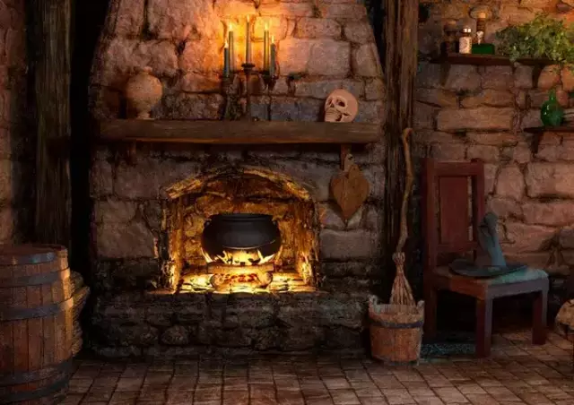 So könnte ein offener Kamin auf Burg Hatzfeld ausgesehen haben.