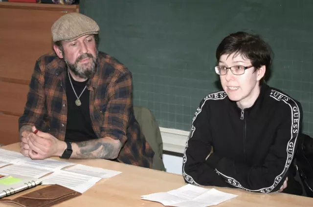 Manuel Seiler und Kerstin Heider referierten über ihre Erfahrungen zum Thema Diskriminierung bei Menschen mit Handicap. | Foto: Peter Heider