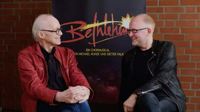 Die Autoren Michael Kunze (l.) und Dieter Falk (r.) freuen sich auf die Aufführung.
Foto mit freundlicher Genehmigung der "Stiftung Creative Kirche". | Foto: Stiftung Creative Kirche