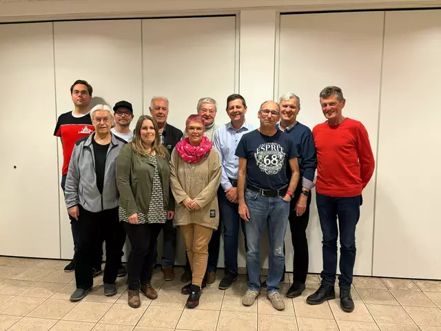 EIn Großteil des neu-/wiedergewähten Vorstands des MC Aichach e.V. | Foto: Gerda Aigner
