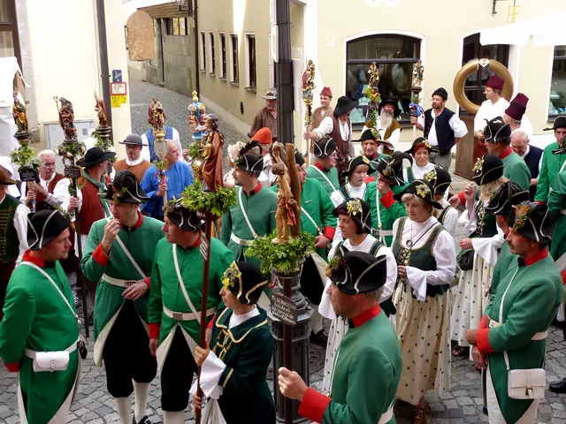 Zunftstangen bei der "Friedberger Zeit 2010" | Foto: Dr. Hubert Raab