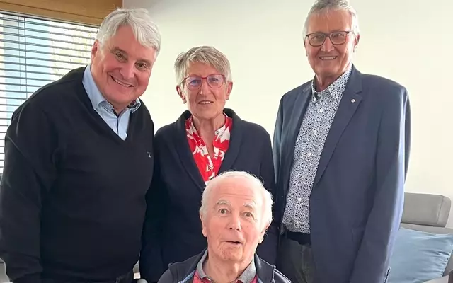 (v.l.n.r.) Harald Güller, Barbara Heidemann, Manfred Nozar, Hans Scheiterbauer-Pulkkinen | Foto: Hans Scheiterbauer-Pulkkinene
