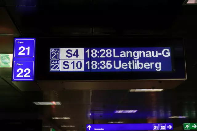 Mit der S10 geht es auf den Uetliberg.