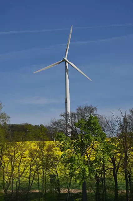 Moderne Windmühle