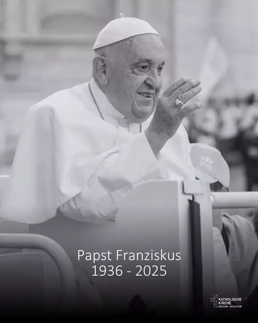 Papst Franziskus ist tot. 
Wir trauern und beten mit allen Christinnen und Christen weltweit.... Mehr anzeigen | Foto: Bistum Münster