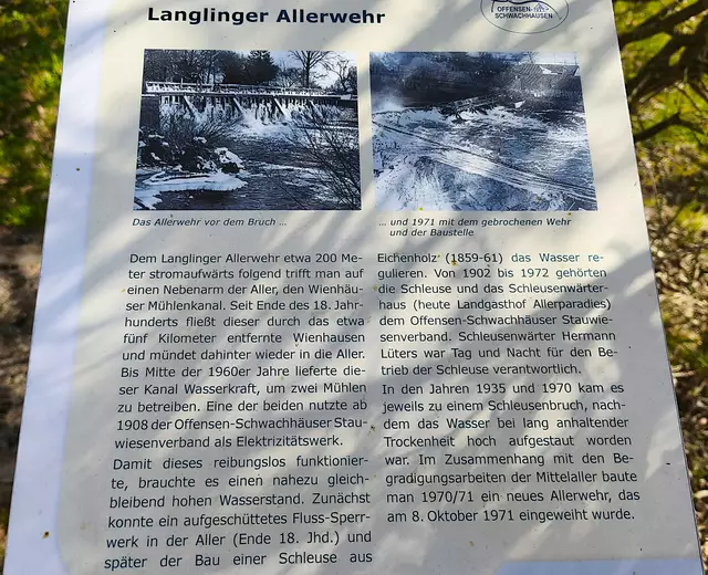 Info über das Allerwehr | Foto: Shima Mahi