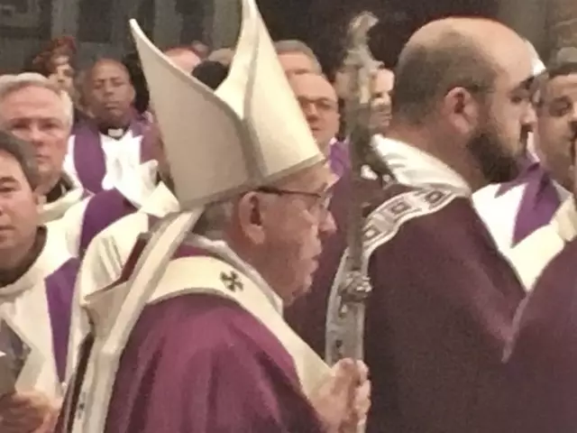 Ein Gottesdienst gemeinsam mit dem Papst. 
