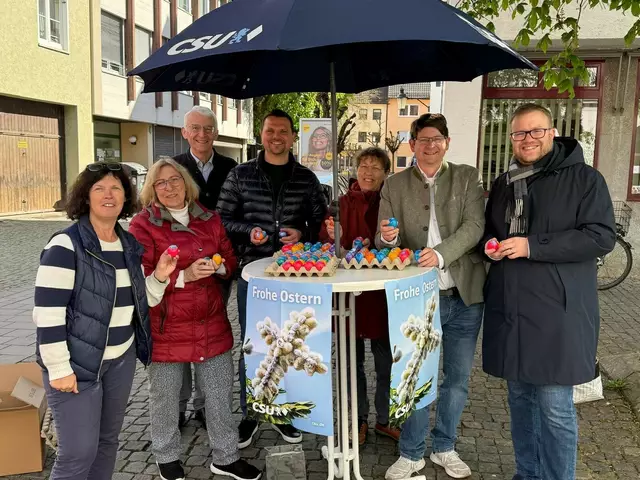 Ostereieraktion CSU-Ortverband Günzburg | Foto: Baisch/CSU
