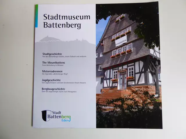 Der neue Prospekt für das Stadtmuseum Battenberg.