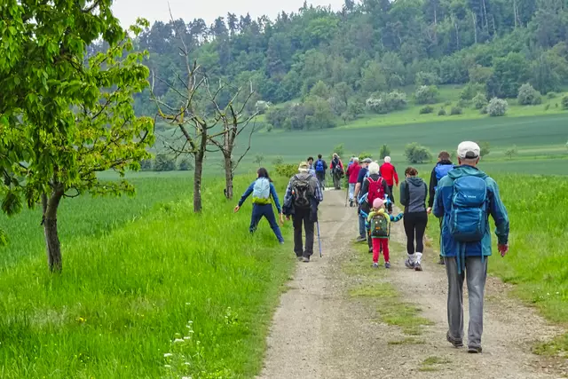 auf dem Feldweg nach Börnecke im Hintergrund der Seeberg