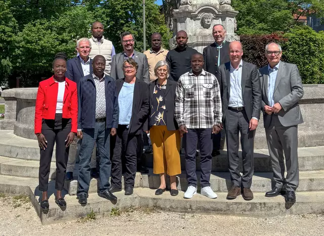 Delegation aus Kenia zu Gast im Landratsamt Augsburg. | Foto: Christiane Biesinger