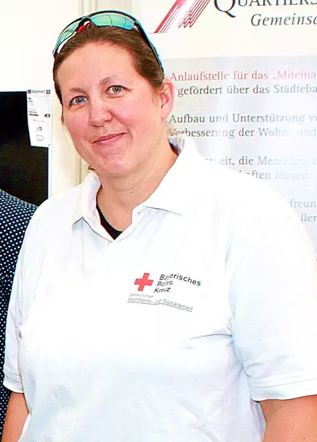 Heike Rabas, Vorsitzende der jungen Meitinger Organisation FamilienAuszeit stellte beim Runden Tisch im Bürgersaal den Verein und seine Tätigkeitsbereiche für Kinder mit Behinderung den Veranstaltungsbesuchern vor. | Foto: Peter Heider