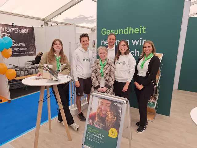 Am Stand der AOK drehte sich alles um das Thema "Gesundheit"