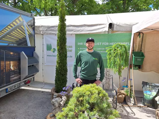 Grün war die dominierende Farbe bei "Hecken Hutzler"