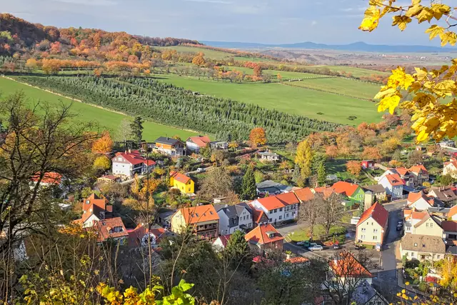 Blick von der Lauenburg auf Stecklenberg