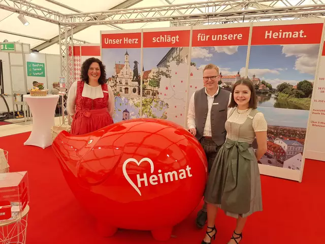 Am Stand der Sparkasse Altbayern drehte sich alles um das Thema "Finanzen"