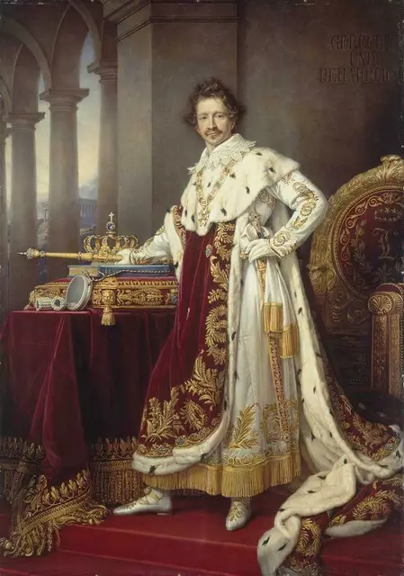 Ludwig I., König von Bayern, Gemälde von Joseph Karl Stieler, 1826. Gemeinfrei
