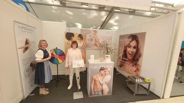Am Stand von "hairfree" drehte sich alles um dauerhafte Haarentfernung