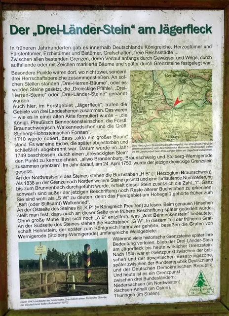 Infotafel Drei - Länder - Stein