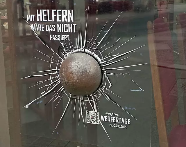 zieren einige Schaufenster, prima Werbeidee