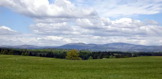 Panoramablick vom Rastplatz am Großem Rappenberg
