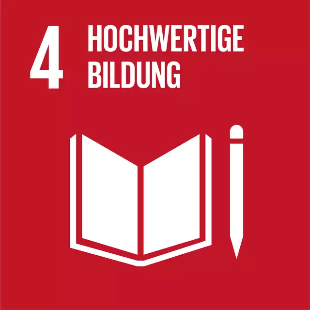 Die vhs hat sich den 17 Nachhaltigkeitszielen der Vereinten Nationen (Sustainable Development Goals, SDGs) verschrieben. Hochwertige Bildung ist eines davon.