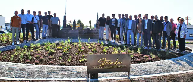 Die Lauinger Silhouette mit ihren Türmen heißt die Verkehrsteilnehmer am östlichen Zugang Lauingens auf der Dillinger Straße willkommen