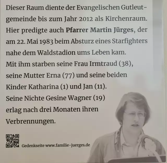Gedenktafel Pfarrer Martin Jürges und Familie