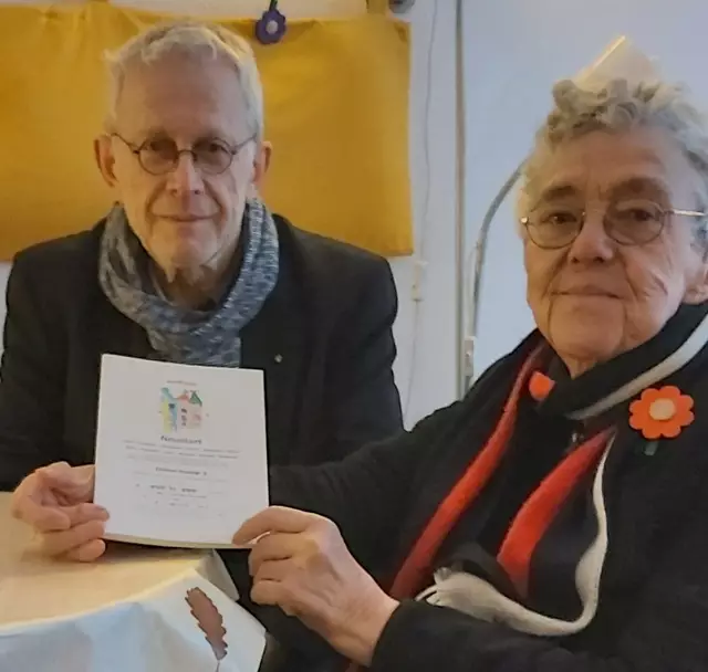 Hans Robert Hiegel und Dr. Hannelore Kraus  | Foto: © Bild: archEtrans e. V. CC