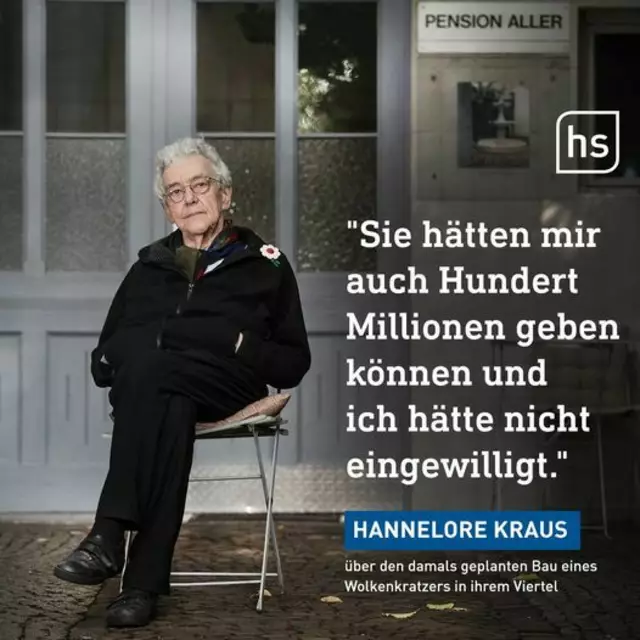 Dr. Hannelore Kraus mit Statement zu Campanile | Foto: © Bild: www.hessenschau.de CC 