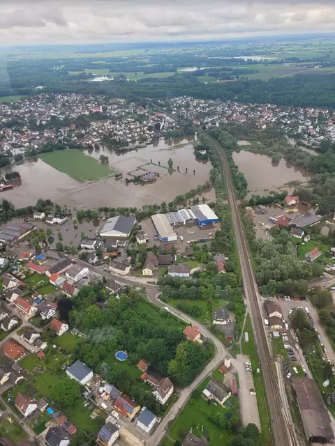 Die Auswirkungen des Hochwassers 2024 im Landkreis Günzburg waren verheerend.  | Foto: FüGK, Landratsamt Günzburg 