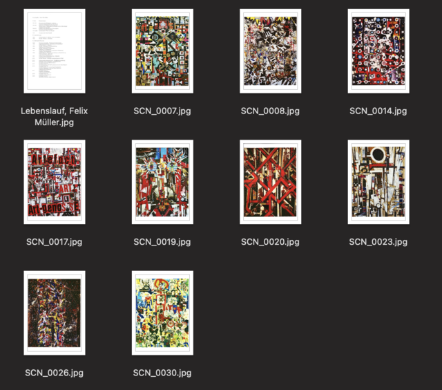 Anton Felix Müller, Kunsterzieher und Künstler aus Dinkelscherben in der Ausstellung: zwei Räume - ein Künstlerpaar