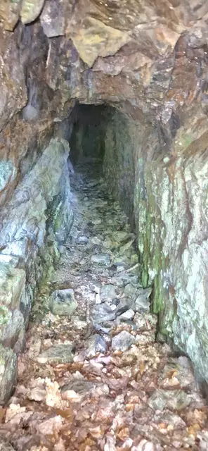 Blick in den oberen linken Stollen von Reddighausen