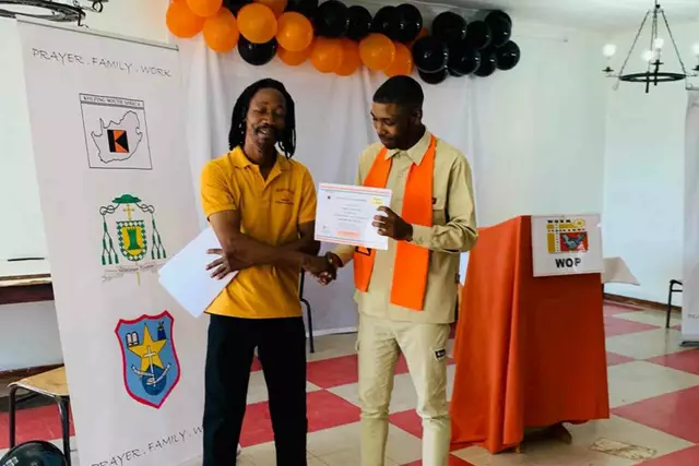 Die Jugendlichen des Kolping WOP in Südafrika freuten sich über das erfolgreich bestandene Ausbildungsprogramm.