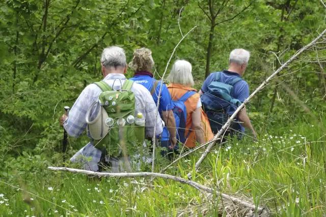 Abstieg von der Erlebnisinsel