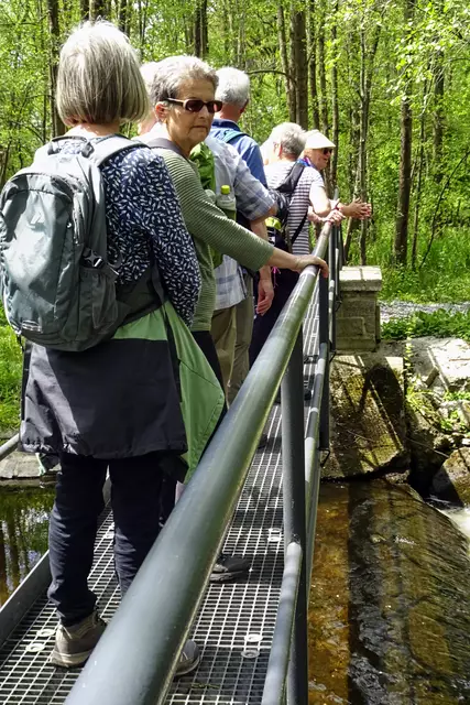 auf der Brücke am Pegelhaus