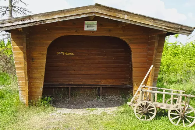 Schutzhütte an der Südroute des Harzer Hexenstiegs