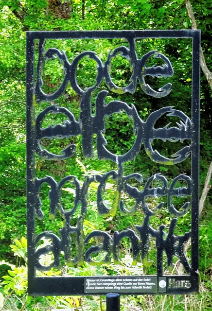 Kunstwerk an der Erlebnisinsel